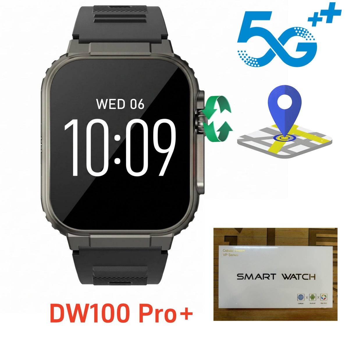 Heart Rate Gps Watch - DW100 Pro plus Touch ID สมาร์ทวอทช์