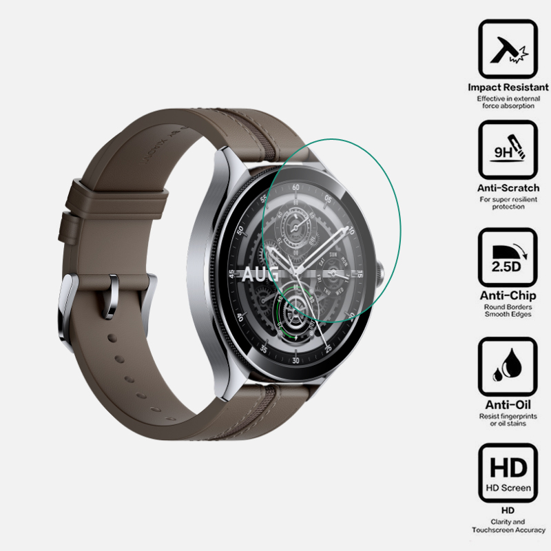 Smartwatch English - Smartwatch Hard กระจกนิรภัยใสป้องกันฟิล์มสําหรับ Xiaomi Watch 2
