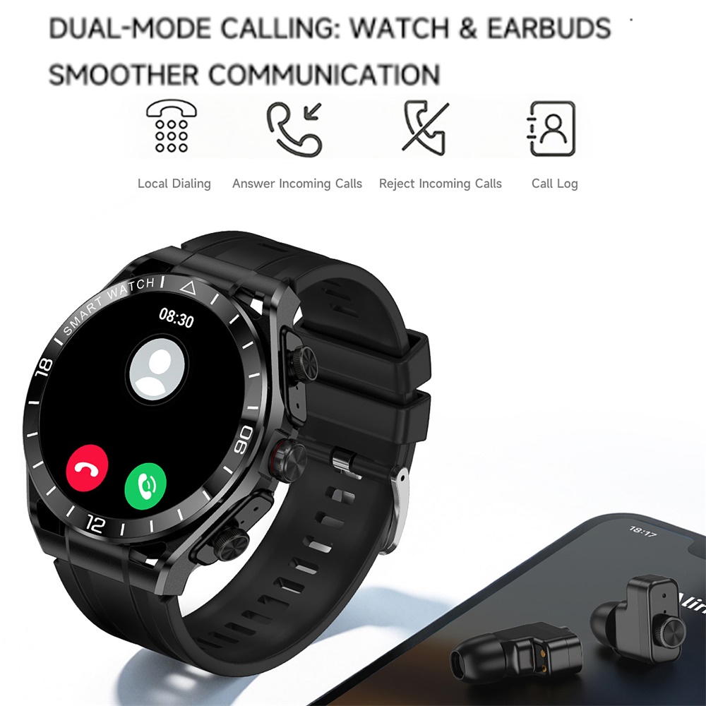 Smartwatch Noise Watches - สมาร์ทวอทช์ 2 in 1 หูฟังบลูทูธพร้อมระบบโทรออก ผู้ช่วยสั่งงานด้วยเสียง