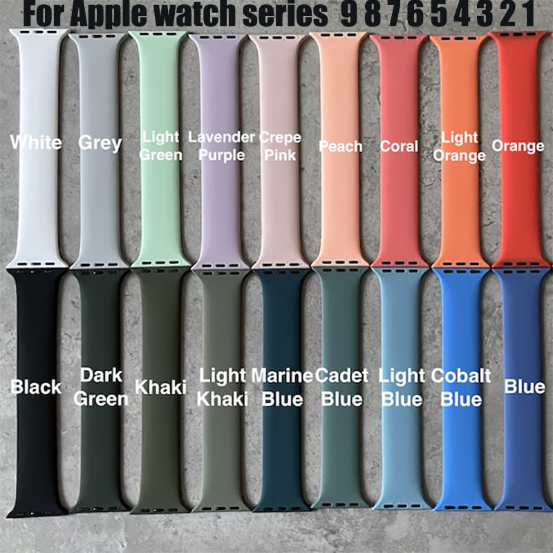 Silicone Sport Band - สายเดี่ยวซิลิโคนสำหรับสายคาด Apple Watch 40มม. 44มม. 45มม.