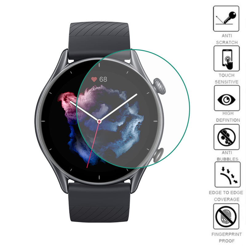 Watch Display Pillow - ฟิล์มป้องกัน TPU แบบนิ่มเต็มจอสำหรับ Amazfit GTR 3/3