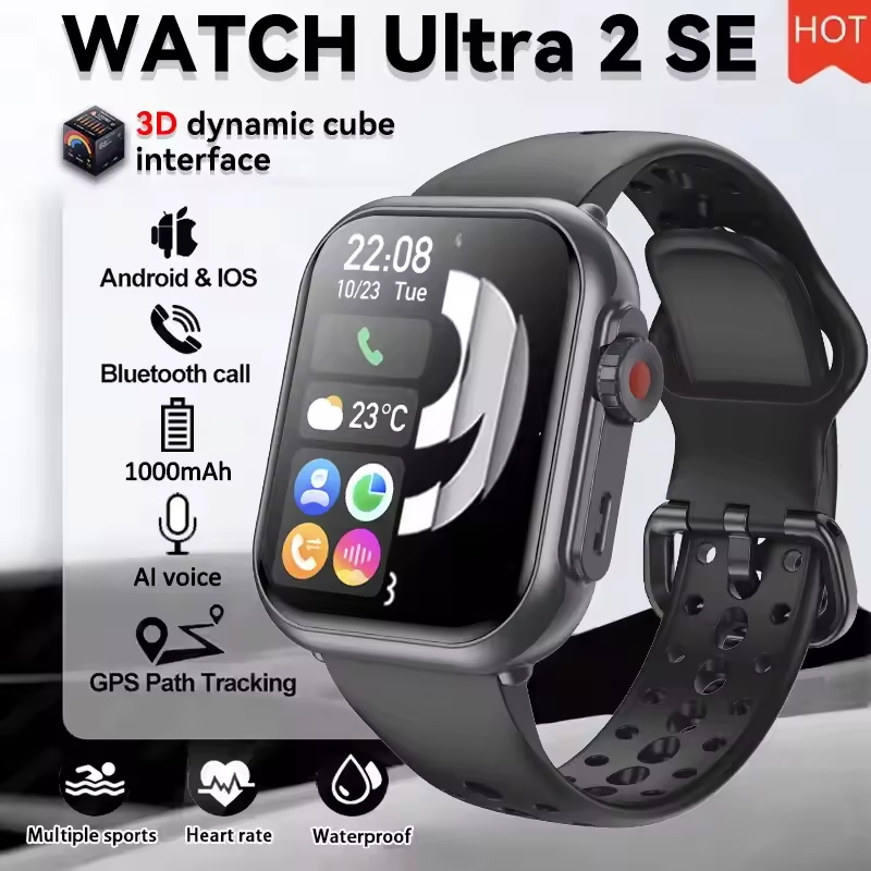 Smartwatch Watches For Women Branded - 2026 นาฬิกาอัลตร้า 2 เอสอีผู้ชายผู้หญิง 1000mAh แบตเตอรี่