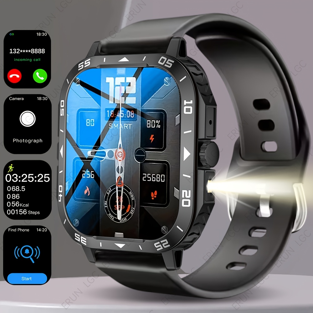 Smartwatch Premium Watches For Men - สมาร์ทวอทช์ระดับพรีเมียม พร้อมโหมดกีฬาหลากหลาย/การแจ้งเตือนการโทร/การแจ้งเตือนข้อความ/การควบคุมเพลง และอื่นๆ