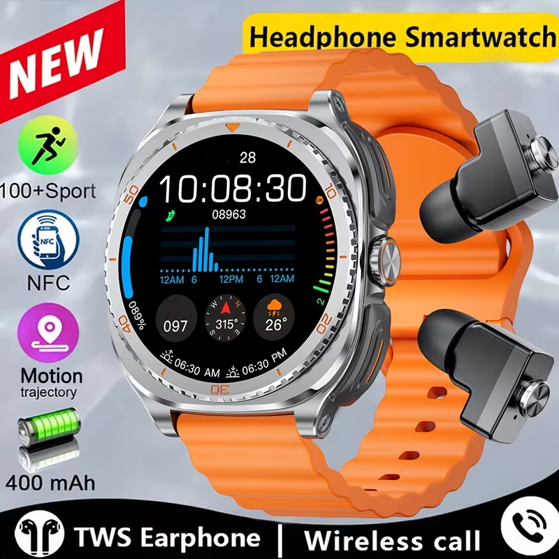 Smartwatch Noise Watches For Men - 2 อิน 1 TWS ชุดหูฟังสมาร์ทวอทช์ 1.53