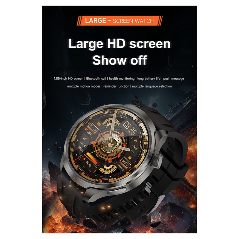 Heart Rate Gps Watch - สมาร์ทวอทช์อัลตร้าเอชดีขนาด 1.85 นิ้ว พร้อม NFC GPS