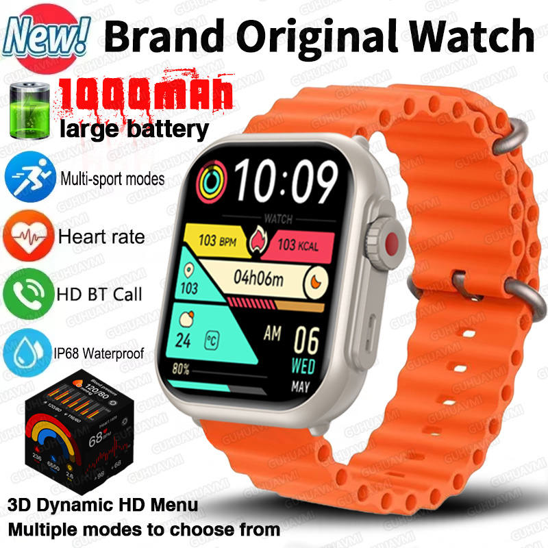 Smartwatch Watches For Women Branded - 2025นาฬิกาUltra 2 SEผู้ชายผู้หญิง1000MAhแบตเตอรี่AMOLED Bluetooth GPSกีฬานาฬิกาสมาร์ทกันน้ําสําหรับIOS Androidสร้อยข้อมือ
