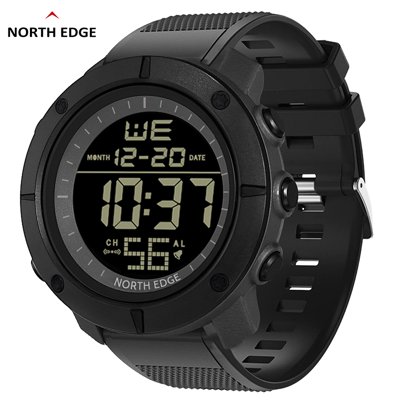 Smartwatch Army Watches For Men - NORTH EDGE Mens ดิจิตอลนาฬิกาทหารนาฬิกาปลุกกีฬานาฬิกาจับเวลาสำหรับชาย50M กันน้ำนาฬิกาข้อมือ2022 Relogios