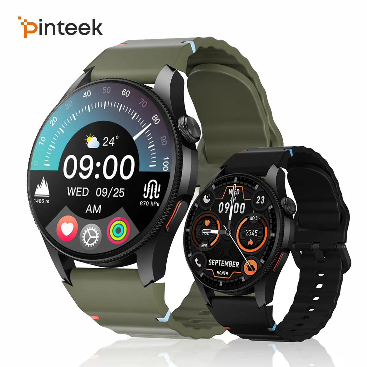 Heart Rate Gps Watch - นาฬิกาอัจฉริยะ Aurafit G12: หน้าจอสัมผัส 1.43 นิ้ว