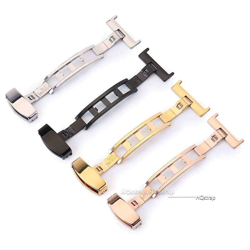 316L สแตนเลสผีเสื้อหัวเข็มขัดน - Replacement Watch Bracelet บทวิจารณ์และราคา