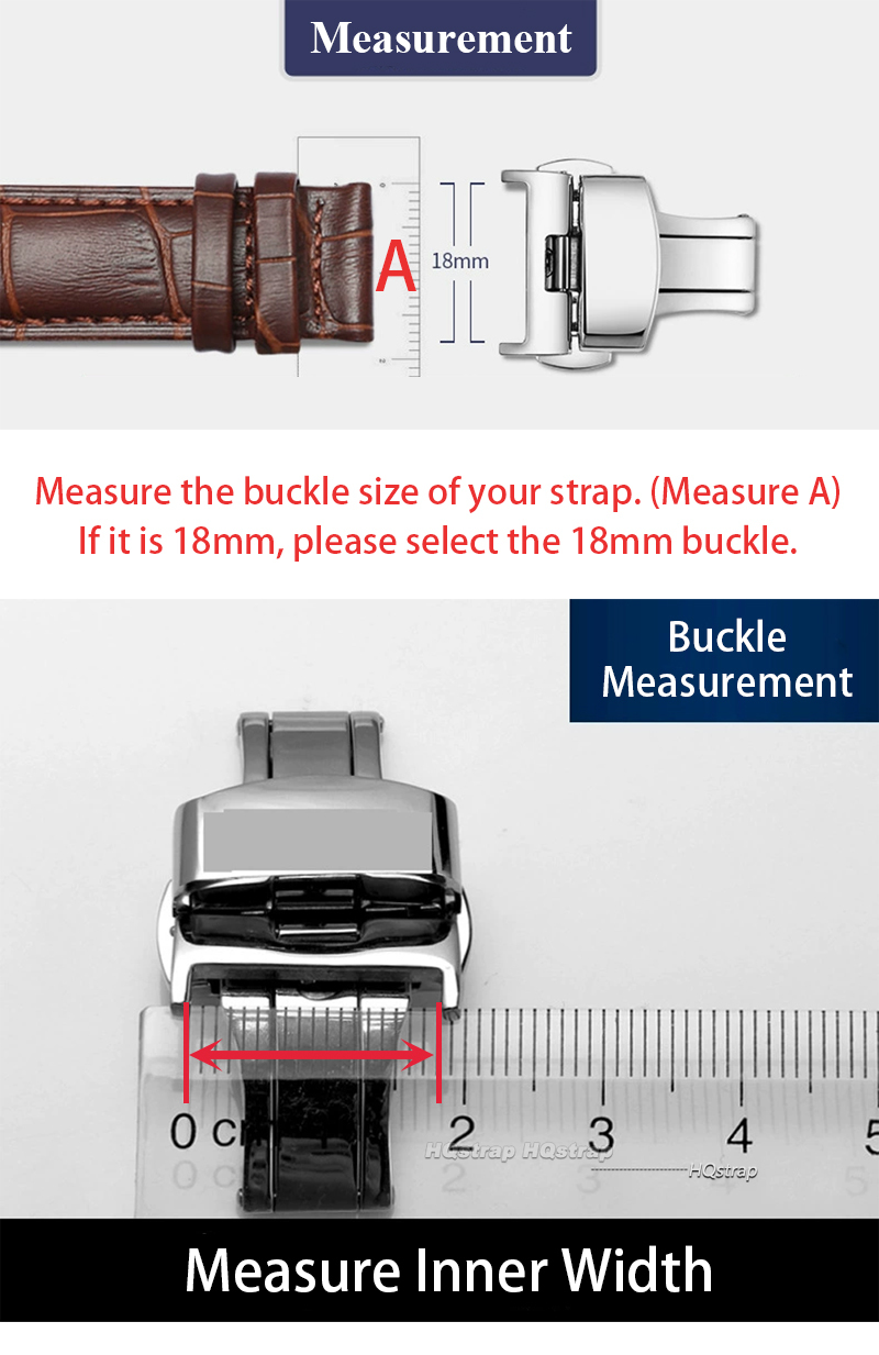 316L สแตนเลสผีเสื้อหัวเข็มขัดน - Replacement Watch Bracelet บทวิจารณ์และราคา