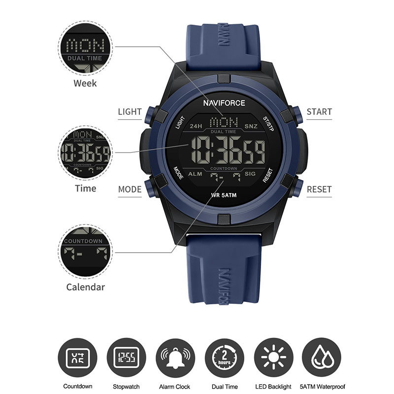 NAVIFORCE 2026 นาฬิกาสำหรับผู้ - Watch Display Pillow บทวิจารณ์และราคา