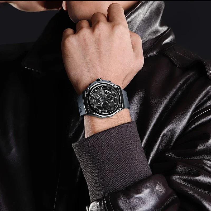 Naviforce นาฬิกาผู้ชายดีไซน์หร - Silicone Sport Band บทวิจารณ์และราคา
