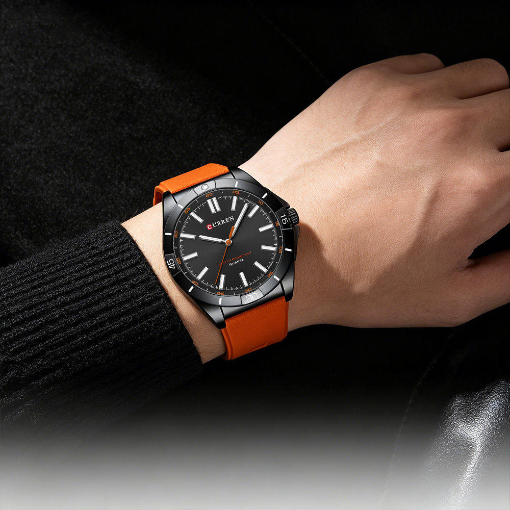 CURREN ผู้ชายมินิมอลลิสต์ สปอร - Silicone Sport Band บทวิจารณ์และราคา