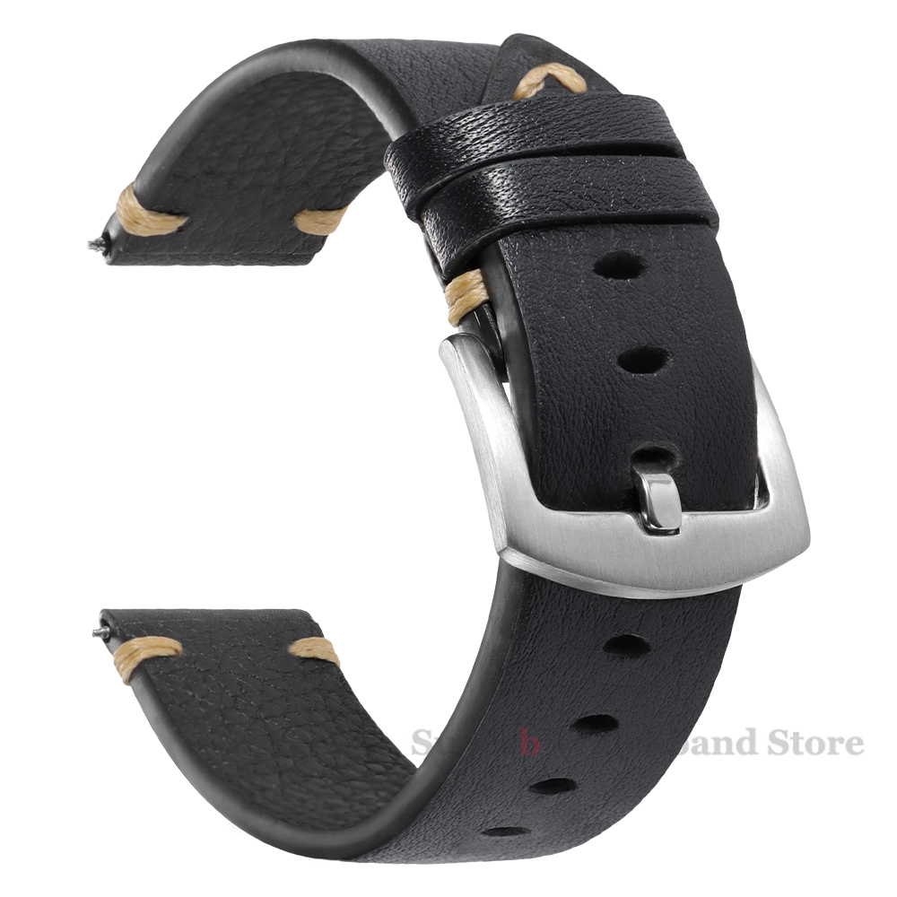 สายหนังแท้สําหรับนาฬิกา Vintag - Smartwatch Vintage Watches For Men บทวิจารณ์และราคา