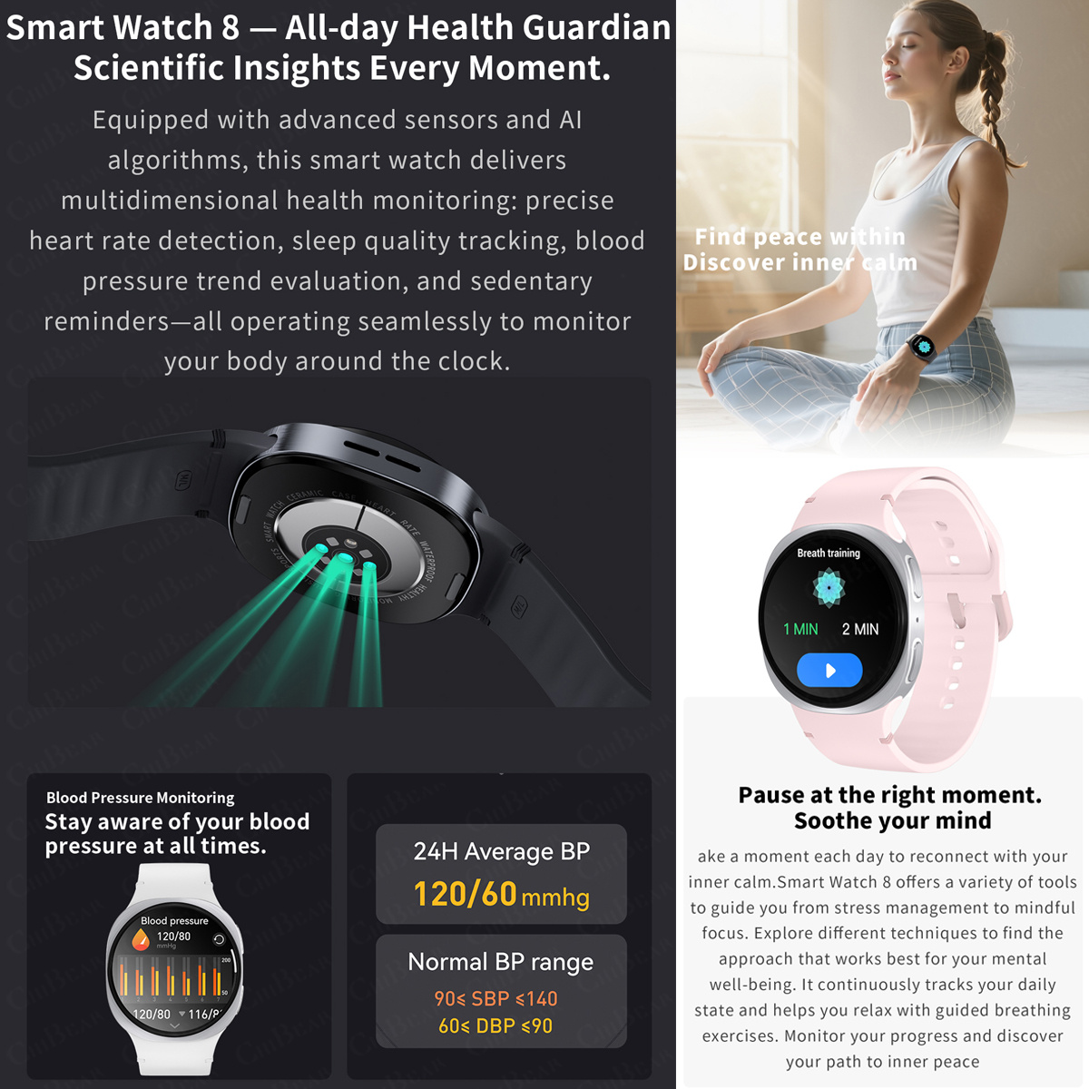 2026 นาฬิกาใหม่ 8 มินิ GPS ติด - Smartwatch Watches For Men Digital บทวิจารณ์และราคา