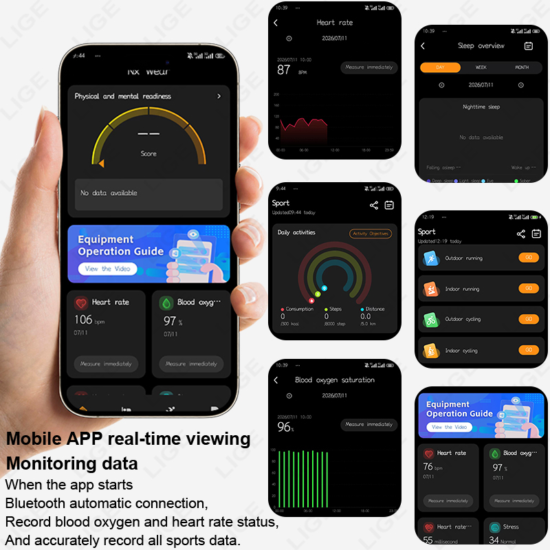 สมาร์ทบราซเล็ทบางเฉียบ 4.9 มม. - Smartwatch Slim Watches For Men บทวิจารณ์และราคา