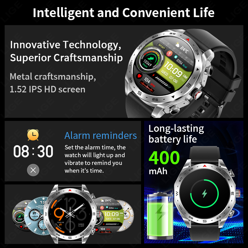 ใหม่สมาร์ทวอทช์ TWS 2in1 พร้อม - Smartwatch Noise Watches For Men บทวิจารณ์และราคา