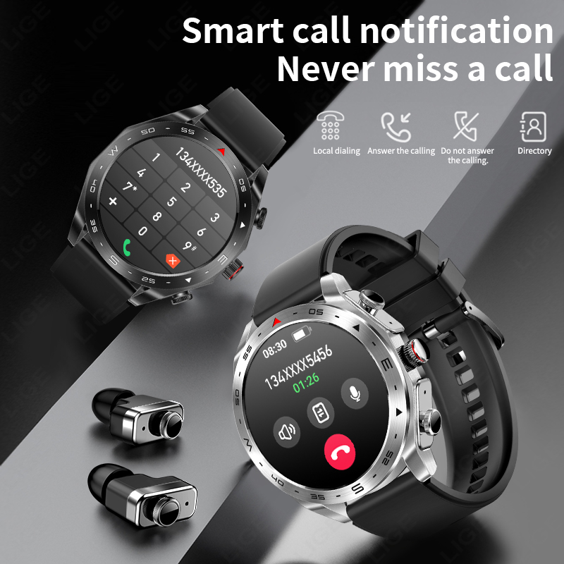 ใหม่สมาร์ทวอทช์ TWS 2in1 พร้อม - Smartwatch Noise Watches For Men บทวิจารณ์และราคา