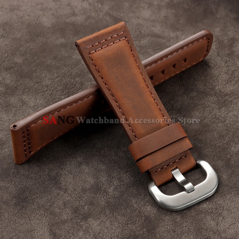 สายนาฬิกาหนังวินเทจขนาด 28 มม. - Smartwatch Vintage Watches For Men บทวิจารณ์และราคา