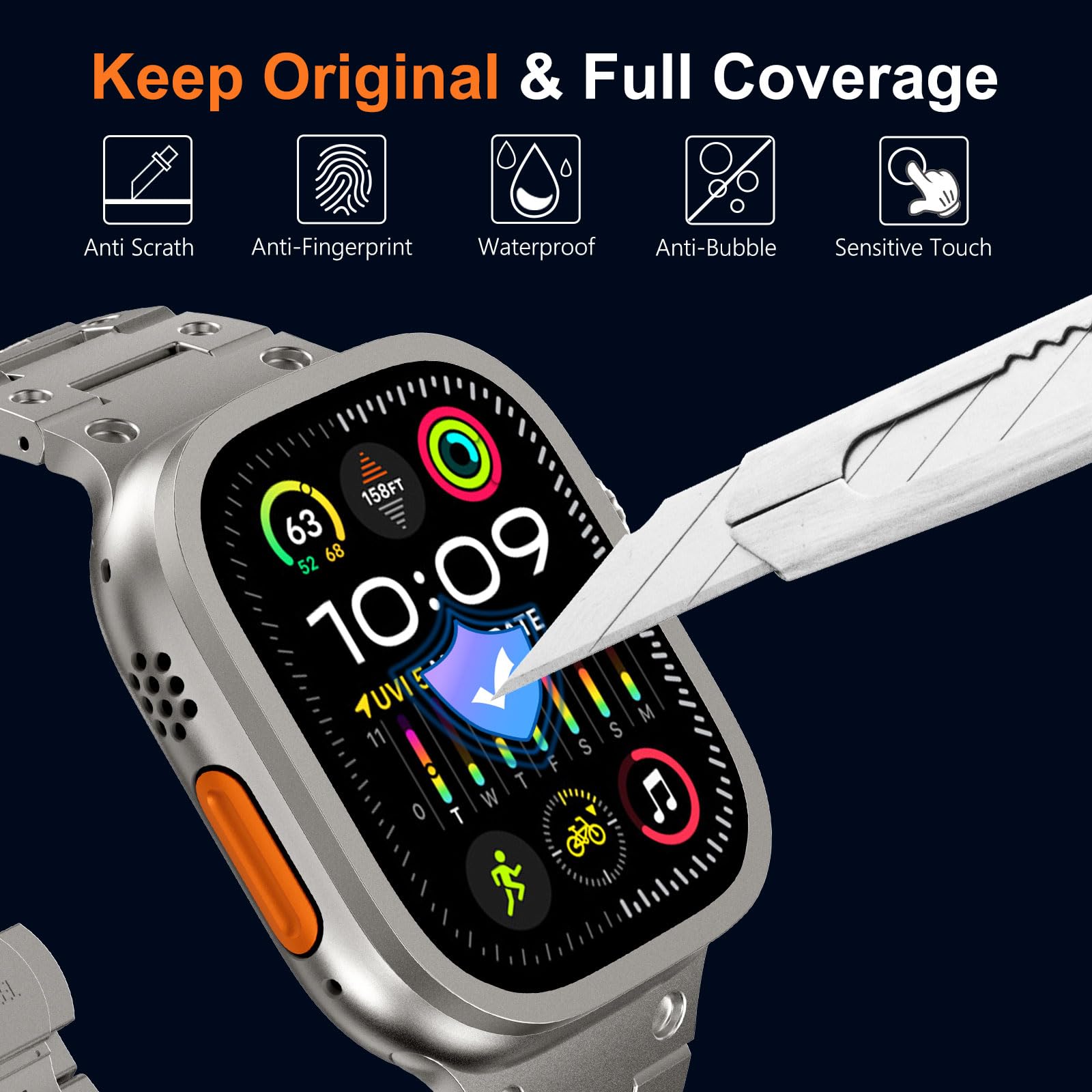 กระจกนิรภัยสําหรับ Apple Watch - Apple Watch Band บทวิจารณ์และราคา