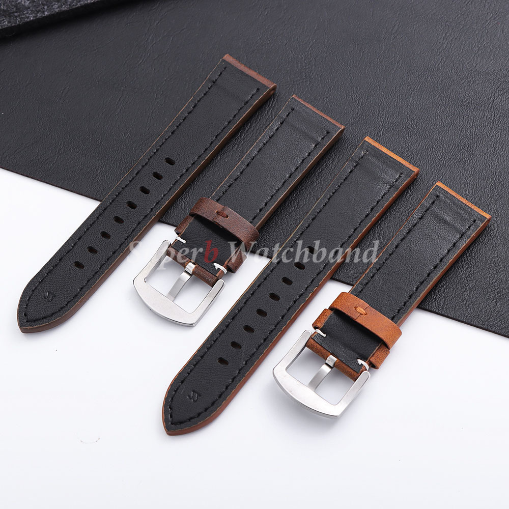 สายนาฬิกาหนัง PU แบบด้าน ขนาด  - Smartwatch Vintage Watches For Men บทวิจารณ์และราคา