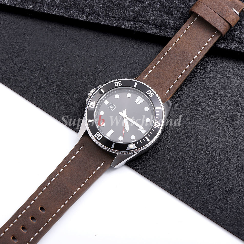 สายนาฬิกาหนัง PU แบบด้าน ขนาด  - Smartwatch Vintage Watches For Men บทวิจารณ์และราคา