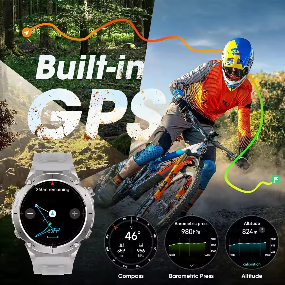 ใหม่กลางแจ้งทีเร็กซ์ 3 ทหาร GP - Heart Rate Gps Watch บทวิจารณ์และราคา