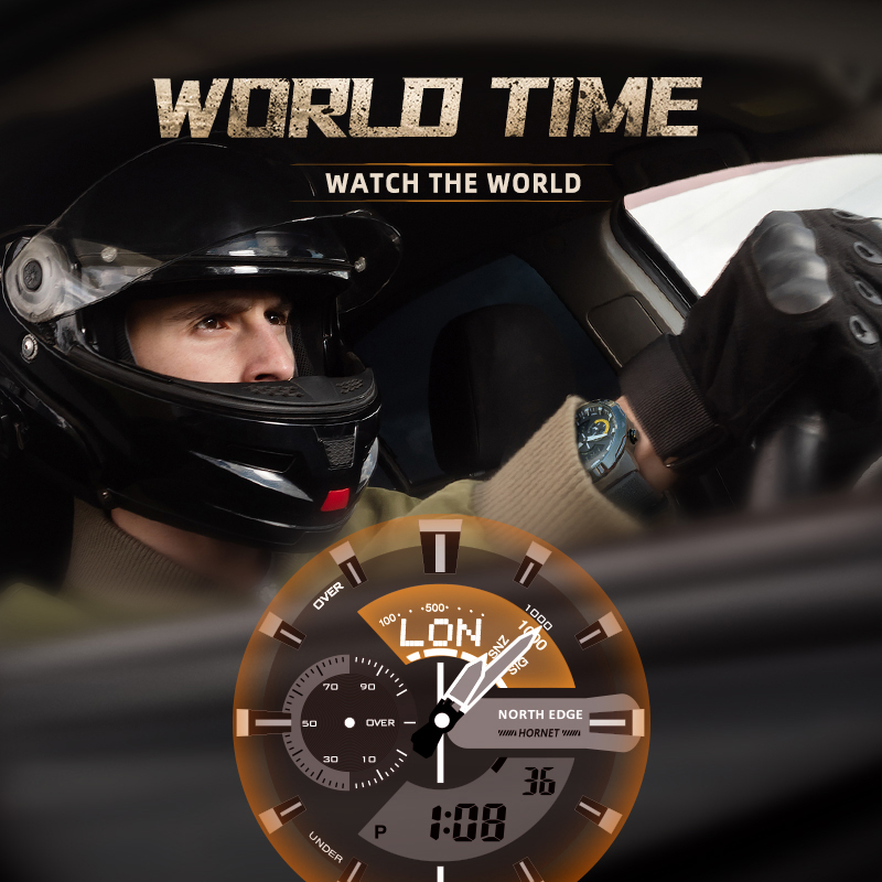 NORTH EDGE Mens สมาร์ทนาฬิกาเว - Smartwatch Army Watches For Men บทวิจารณ์และราคา