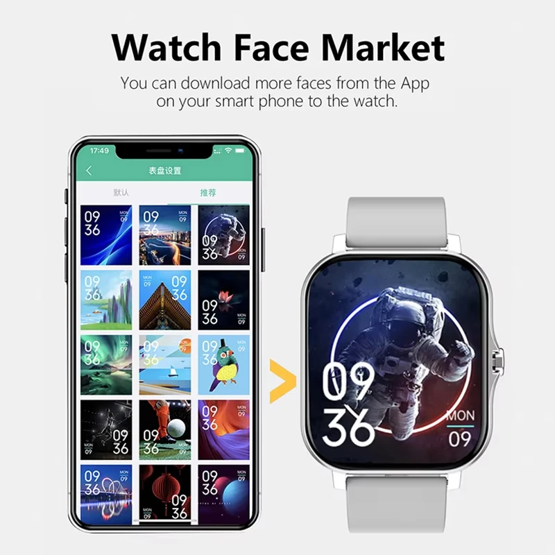 เลอโนโว 1.83 นาฬิกาสมาร์ทวอทช์ - Smartwatch Watches For Men Digital บทวิจารณ์และราคา