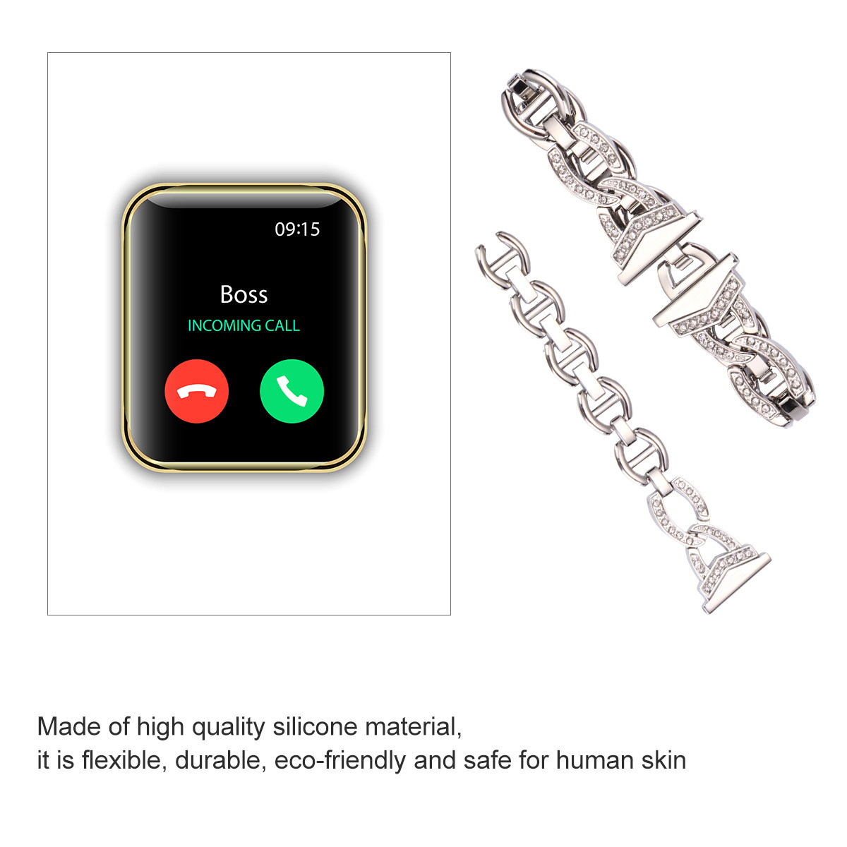 สายนาฬิกาสแตนเลสสตีลคุณภาพพรีเ - Smartwatch Premium Watches For Men บทวิจารณ์และราคา