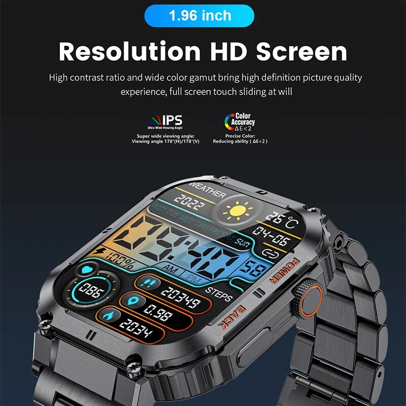 Lige สมาร์ทวอทช์ออกกำลังกายกลา - Smartwatch Watches For Men Digital บทวิจารณ์และราคา