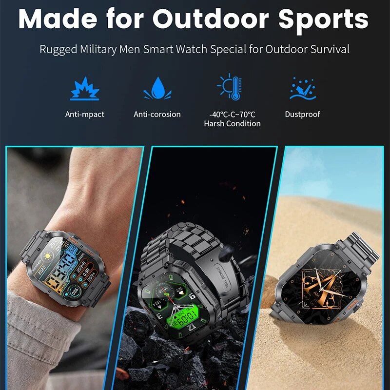 Lige สมาร์ทวอทช์ออกกำลังกายกลา - Smartwatch Watches For Men Digital บทวิจารณ์และราคา