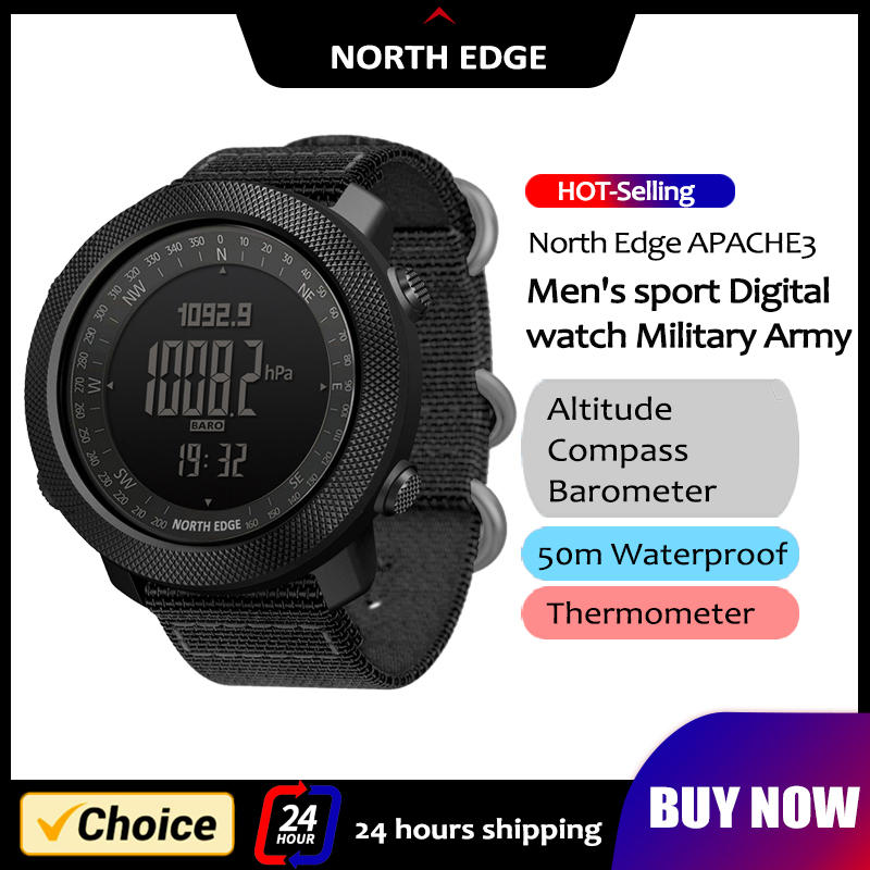 NORTH EDGE Mens สมาร์ทนาฬิกากอ - Smartwatch Army Watches For Men บทวิจารณ์และราคา