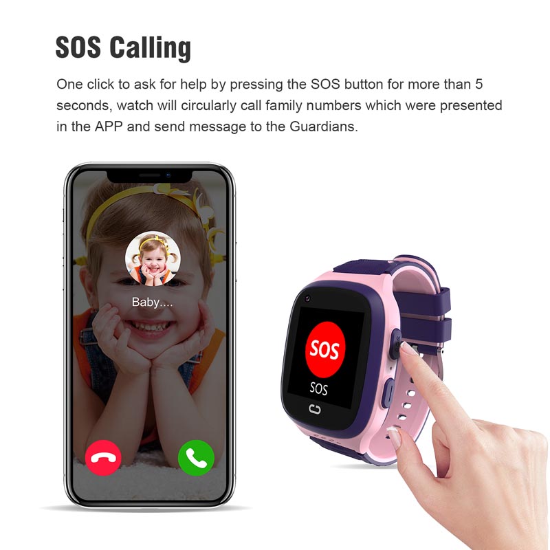 โทรศัพท์นาฬิกา Android 4G GPS  - Smartwatch Watches Boys บทวิจารณ์และราคา