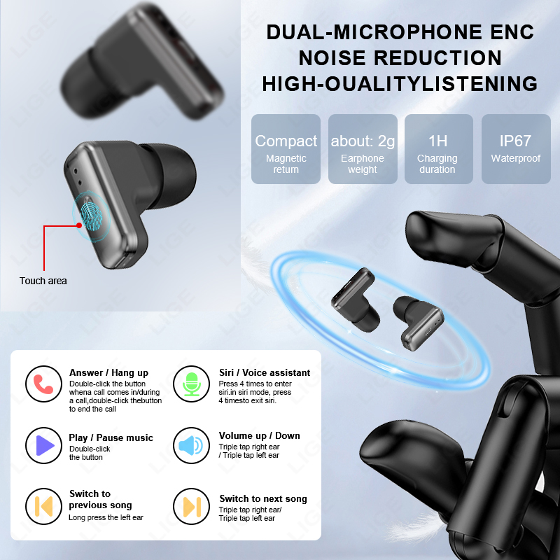 ใหม่สมาร์ทวอทช์ผู้ชาย TWS 2-in - Smartwatch Noise Watches For Men บทวิจารณ์และราคา