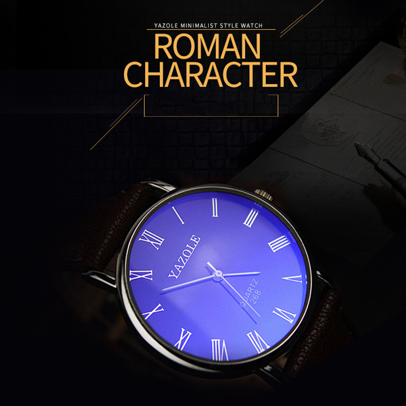 YAZOLE นาฬิกาผู้ชายแฟชั่นสายหน - Smartwatch Slim Watches For Men บทวิจารณ์และราคา