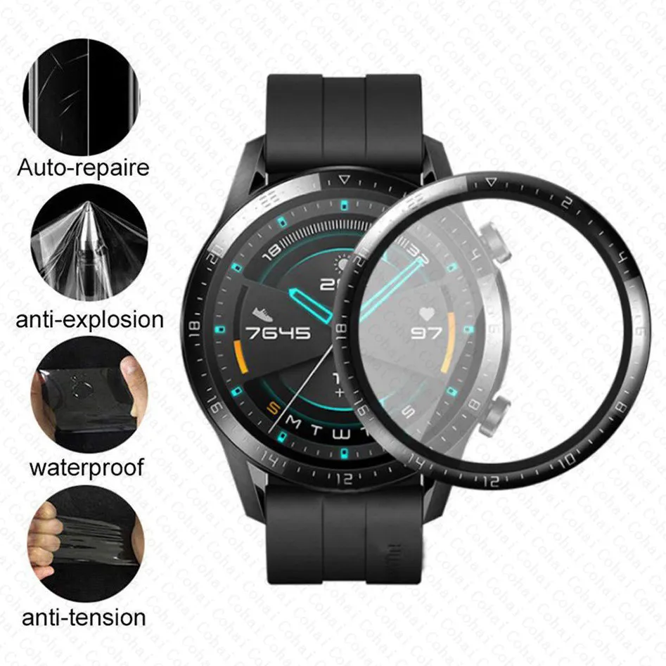 กระจกนิรภัยขอบโค้ง 20D สำหรับน - Smartwatch English บทวิจารณ์และราคา