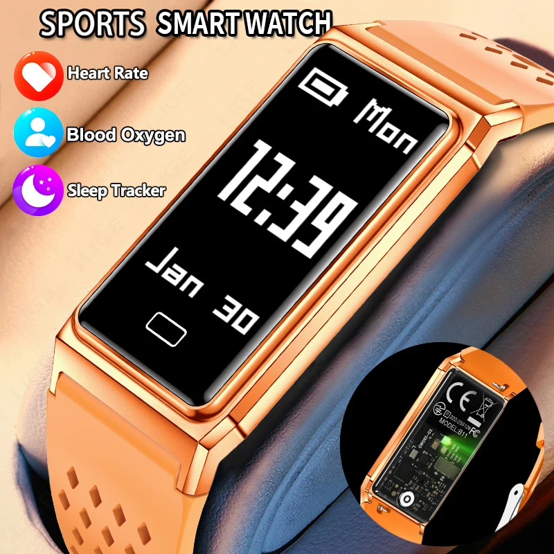 LIGE สมาร์ทบราซเล็ทรุ่นใหม่ ดี - Smartwatch Slim Watches For Men บทวิจารณ์และราคา