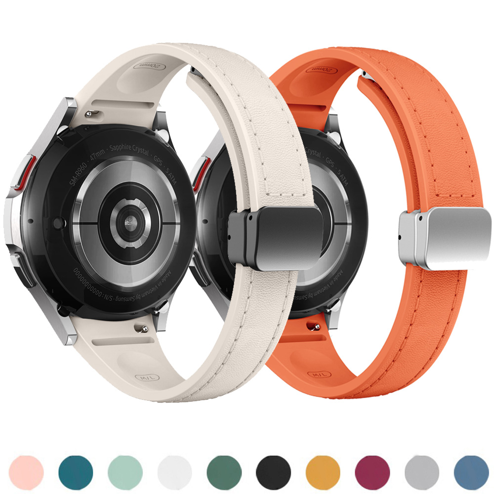 หนังแท้ + สายซิลิโคนสำหรับ Sam - Smartwatch Slim Watches For Men บทวิจารณ์และราคา