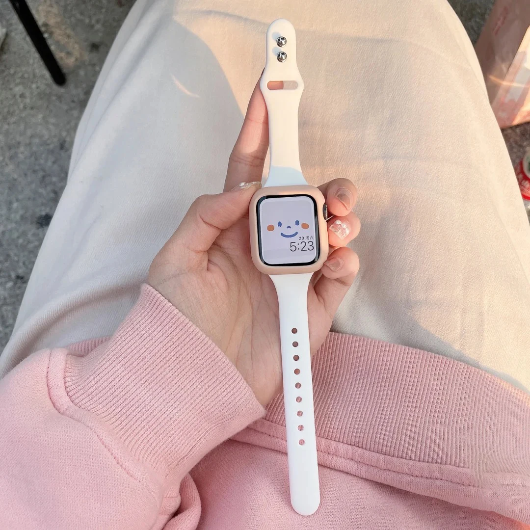 สายซิลิโคนบางสําหรับ Apple Wat - Smartwatch Slim Watches For Men บทวิจารณ์และราคา