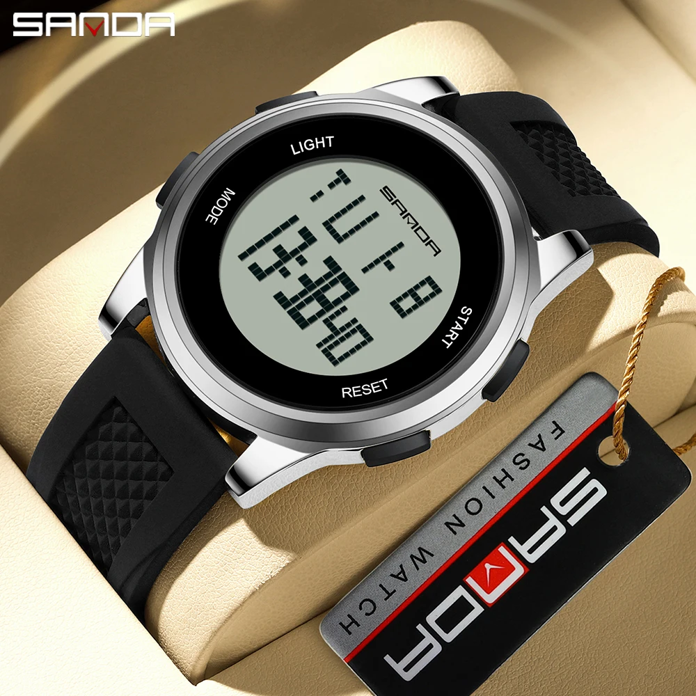 SANDA 9067 นาฬิกาดิจิตอลผู้ชาย - Smartwatch Army Watches For Men บทวิจารณ์และราคา