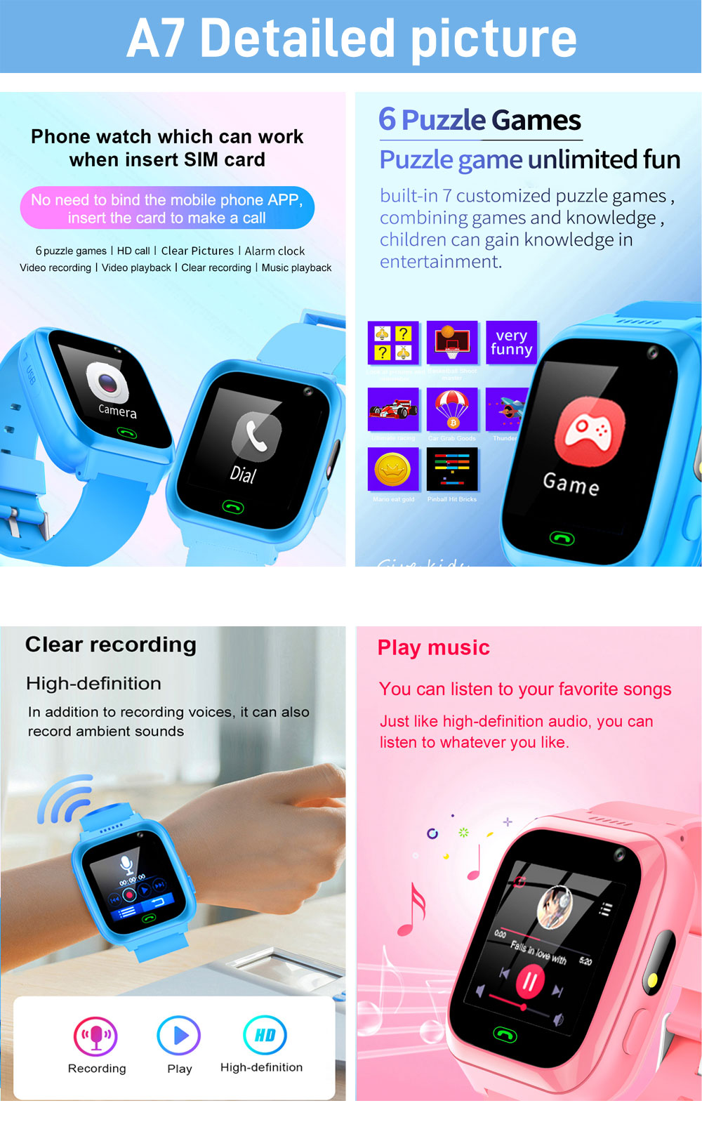 2G 4G เด็กสมาร์ทนาฬิกาโทรศัพท์ - Smartwatch Watches Boys บทวิจารณ์และราคา