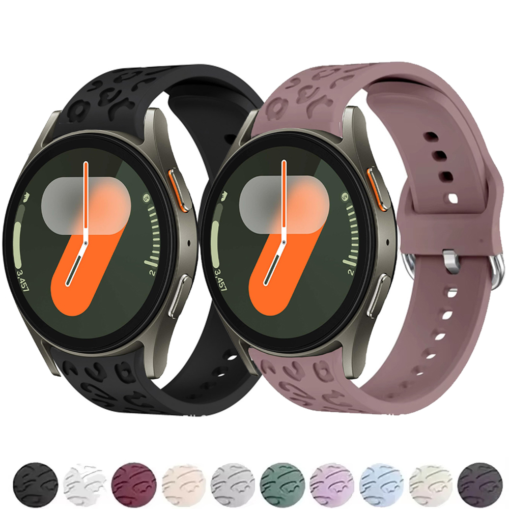 สายซิลิโคนลายเสือดาวแบบไม่มีช่ - Smartwatch Samsung Watches For Men บทวิจารณ์และราคา