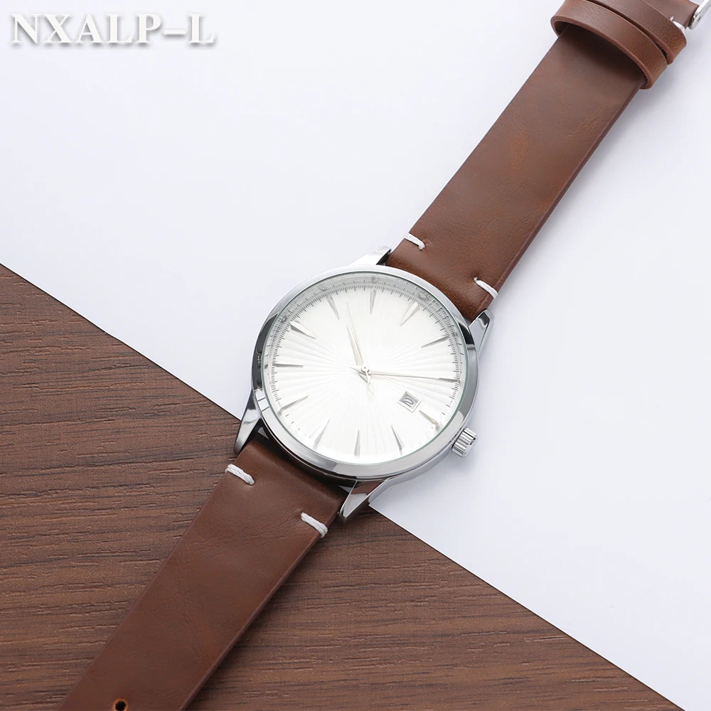 สายนาฬิกาหนัง PU แบบเย็บ ขนาด  - Smartwatch Vintage Watches For Men บทวิจารณ์และราคา
