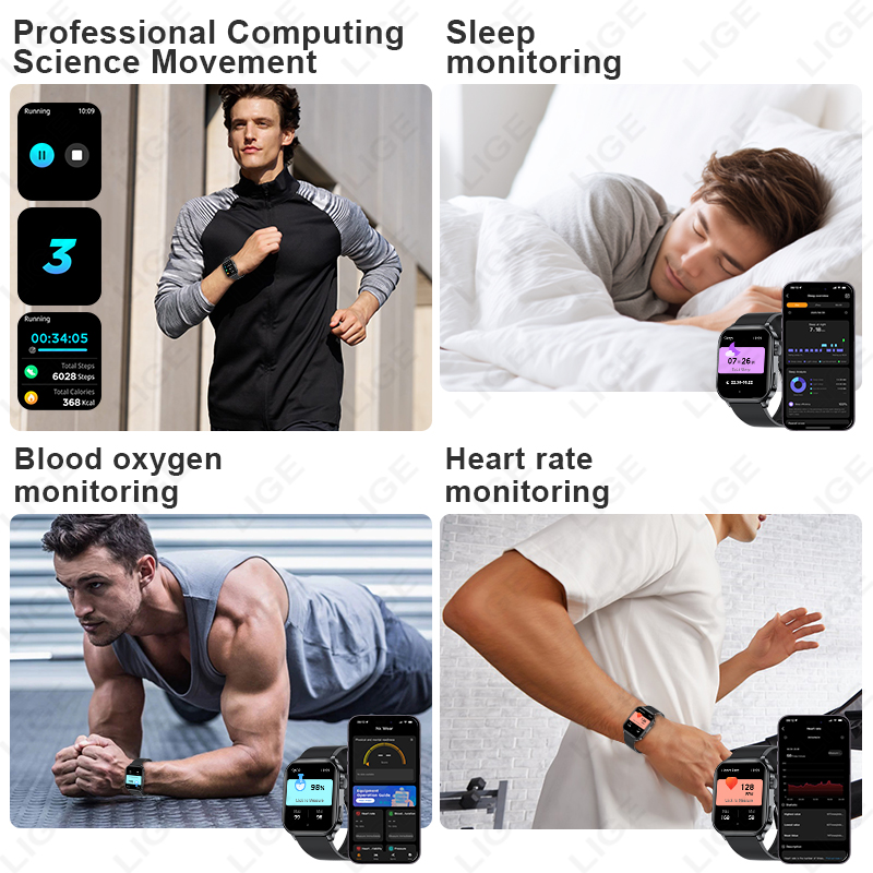 LIGE แบรนด์ดั้งเดิมสมาร์ทวอทช์ - Smartwatch Watches For Women Branded บทวิจารณ์และราคา