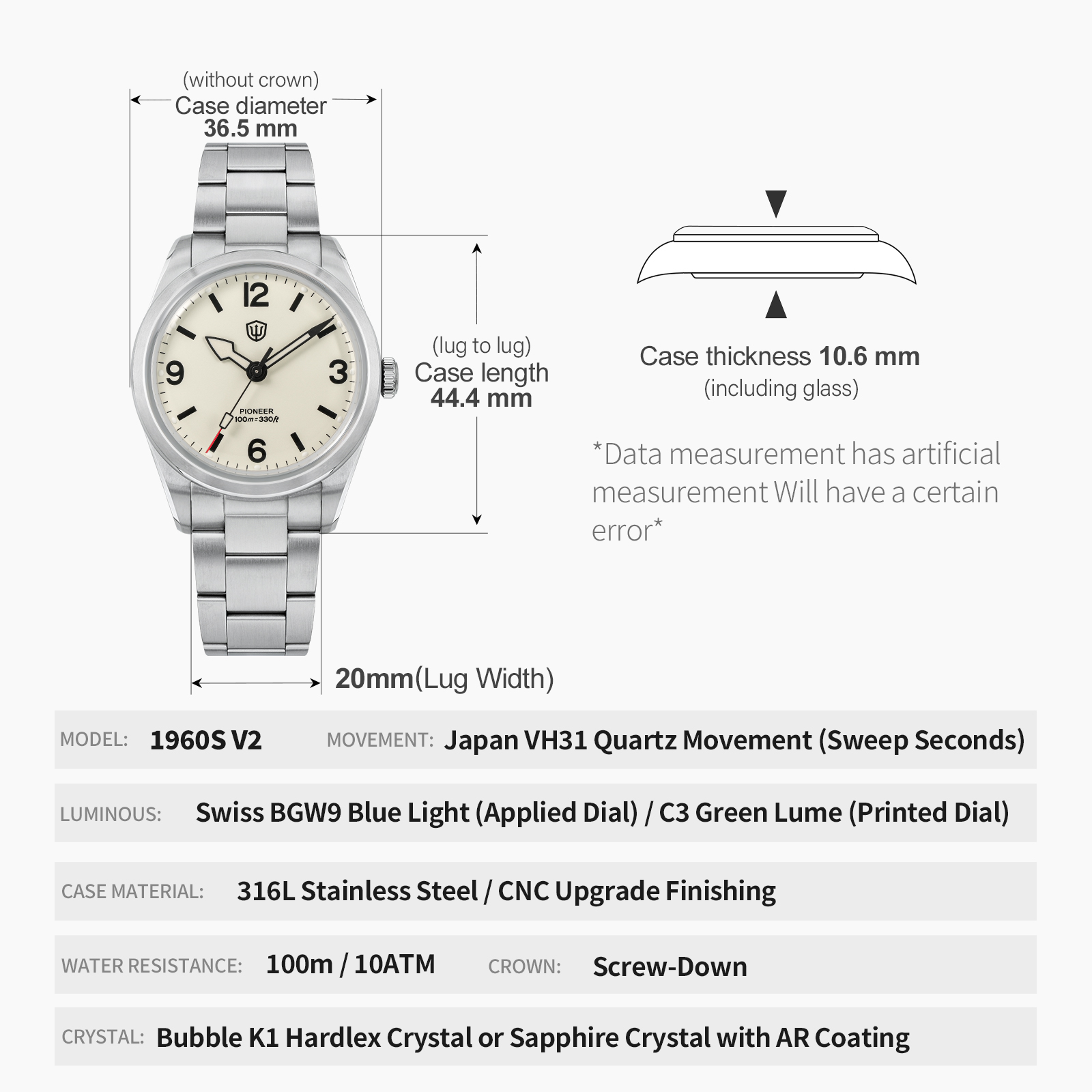 Watchdives WD1960S V2 วินเทจคร - Smartwatch Vintage Watches For Men บทวิจารณ์และราคา